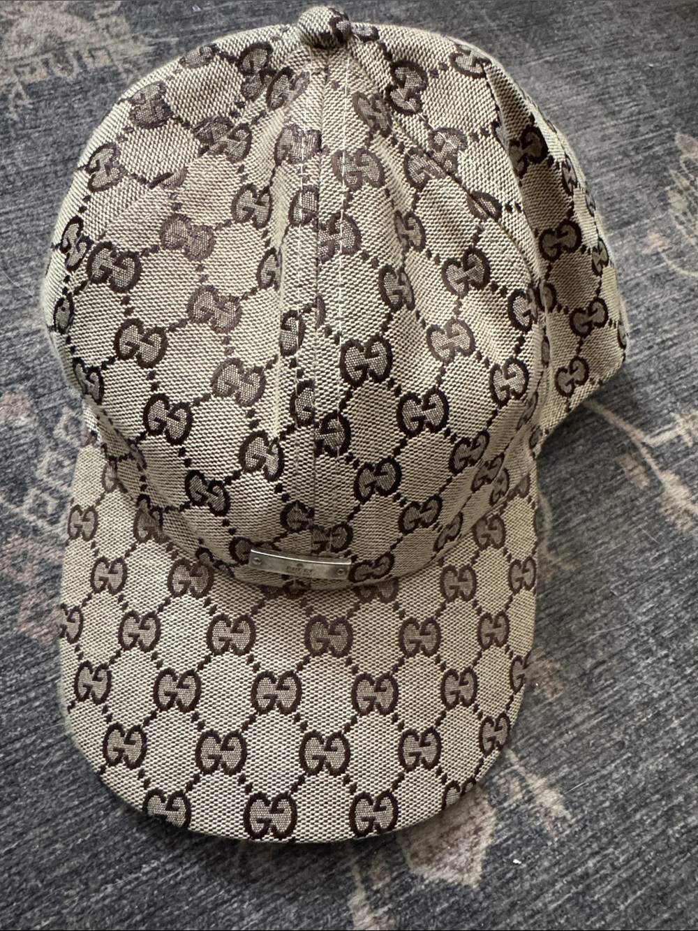 Brown & Beige GG Monogram Baseball Cap